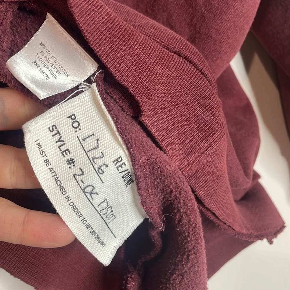 Re/Done | Women’s Distressed Champion Sweatshirt NWT - Picture 10 of 11